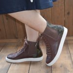 LACE UP SNEAKER ハラコ　BROWN