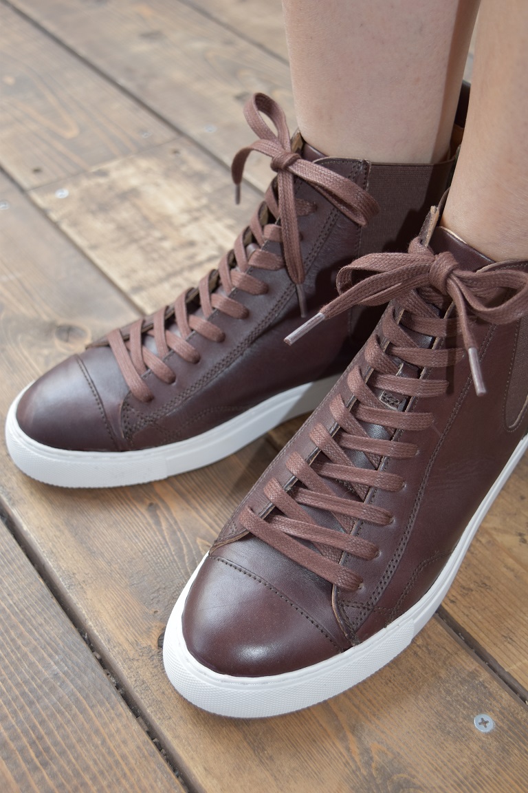 LACE UP SNEAKER ハラコ　BROWN